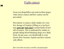 Tablet Screenshot of fight-cancer.org